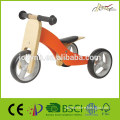 2-in-1 Safety Wooden Baby Tricycle Bikes for Child Education Toy